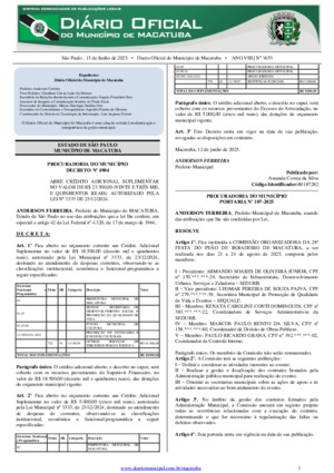 Assinatura Digital da última edição