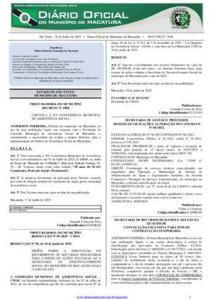 Assinatura Digital da última edição