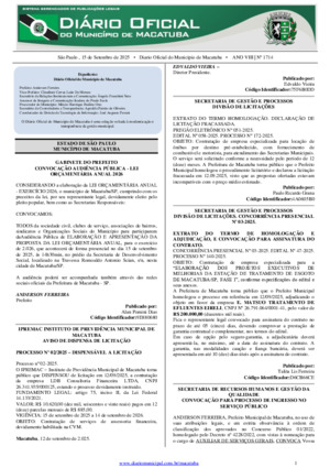 Assinatura Digital da última edição
