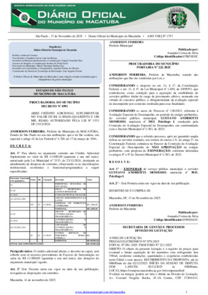 Assinatura Digital da última edição