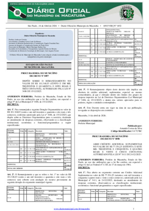 Assinatura Digital da última edição
