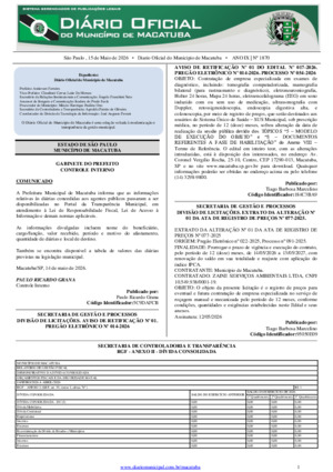 Assinatura Digital da última edição