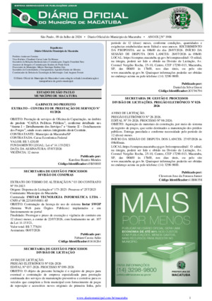Assinatura Digital da última edição