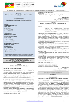 Assinatura Digital da última edição