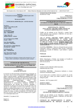 Assinatura Digital da última edição