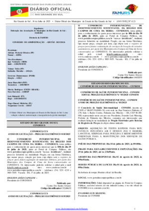 Assinatura Digital da última edição