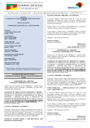 Assinatura Digital da última edição