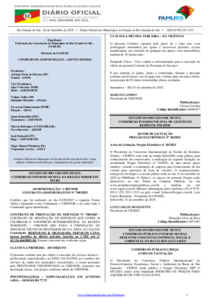 Assinatura Digital da última edição