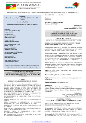 Assinatura Digital da última edição