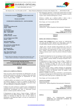 Assinatura Digital da última edição