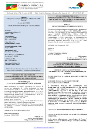 Assinatura Digital da última edição