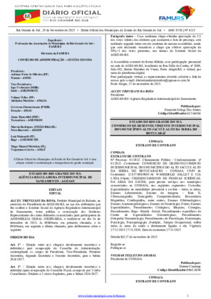 Assinatura Digital da última edição