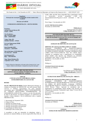 Assinatura Digital da última edição