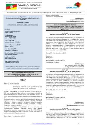 Assinatura Digital da última edição