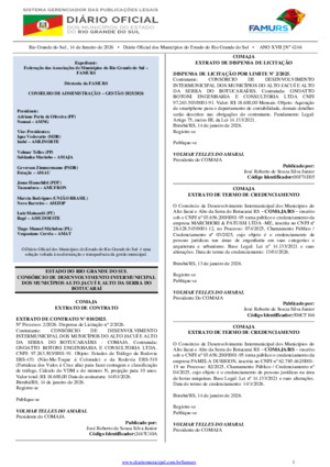 Assinatura Digital da última edição