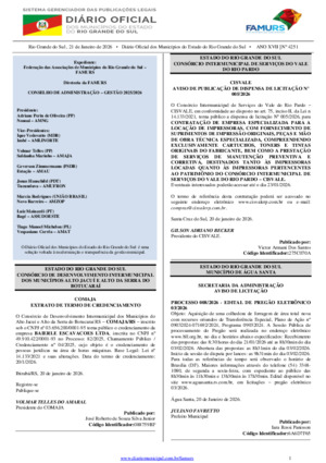 Assinatura Digital da última edição