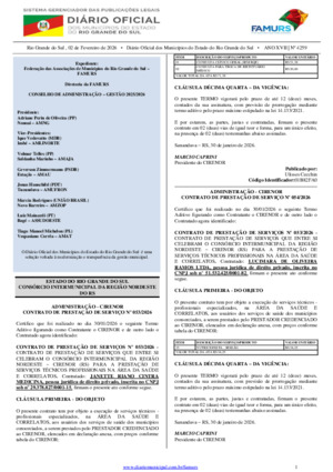 Assinatura Digital da última edição