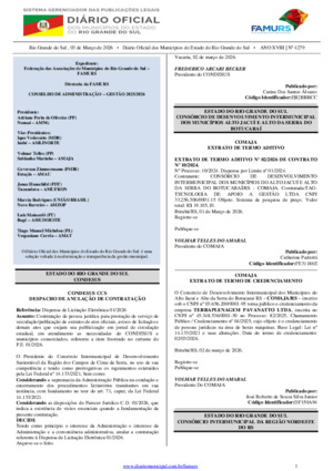 Assinatura Digital da última edição