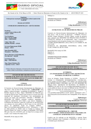 Assinatura Digital da última edição