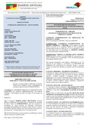 Assinatura Digital da última edição