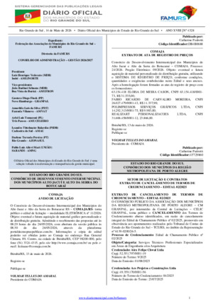 Assinatura Digital da última edição