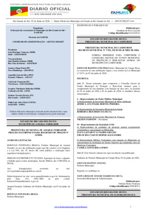 Assinatura Digital da última edição