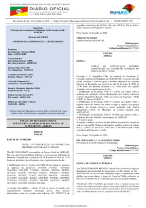 Assinatura Digital da última edição
