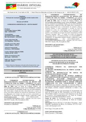 Assinatura Digital da última edição