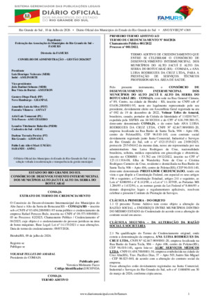Assinatura Digital da última edição