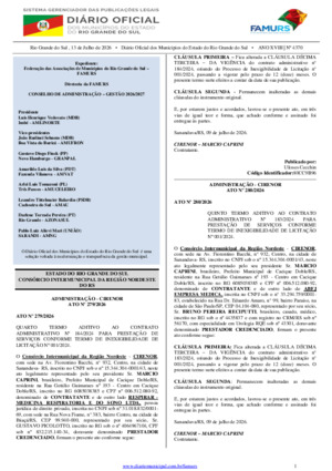 Assinatura Digital da última edição