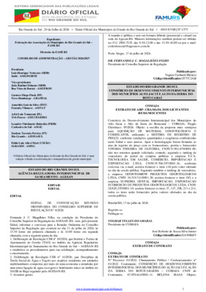 Assinatura Digital da última edição