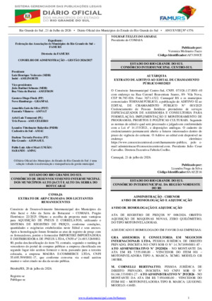 Assinatura Digital da última edição