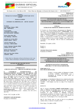 Assinatura Digital da última edição
