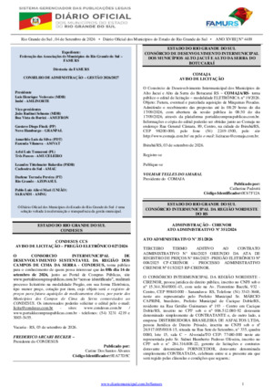 Assinatura Digital da última edição