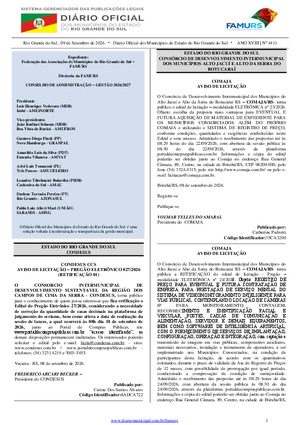 Assinatura Digital da última edição