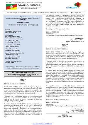 Assinatura Digital da última edição