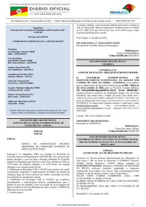 Assinatura Digital da última edição