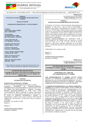 Assinatura Digital da última edição