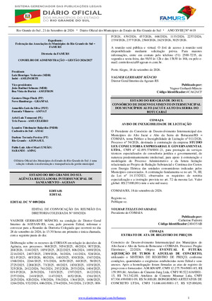 Assinatura Digital da última edição