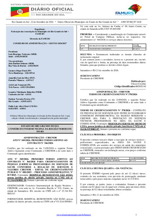 Assinatura Digital da última edição