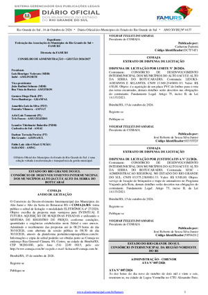 Assinatura Digital da última edição