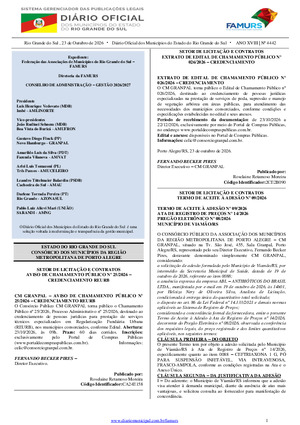 Assinatura Digital da última edição