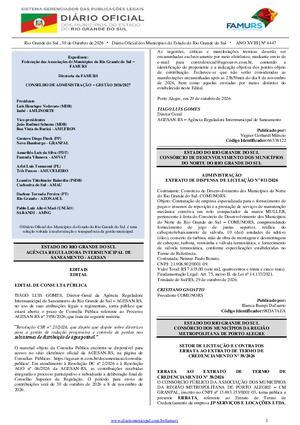 Assinatura Digital da última edição