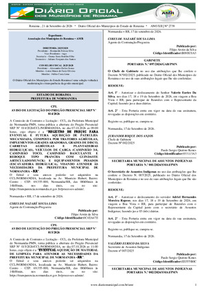 Assinatura Digital da última edição