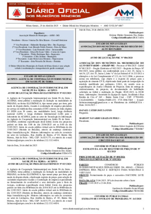 Assinatura Digital da última edição