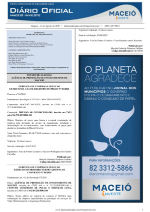 Assinatura Digital da última edição