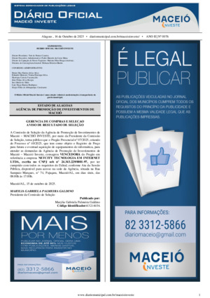 Assinatura Digital da última edição