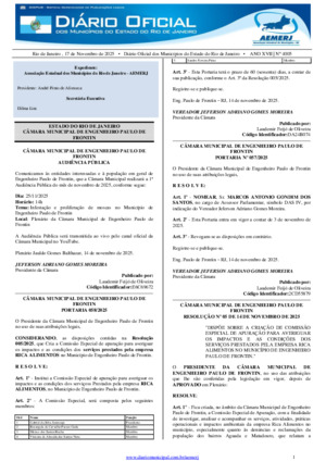 Assinatura Digital da última edição