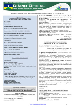 Assinatura Digital da última edição