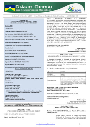 Assinatura Digital da última edição
